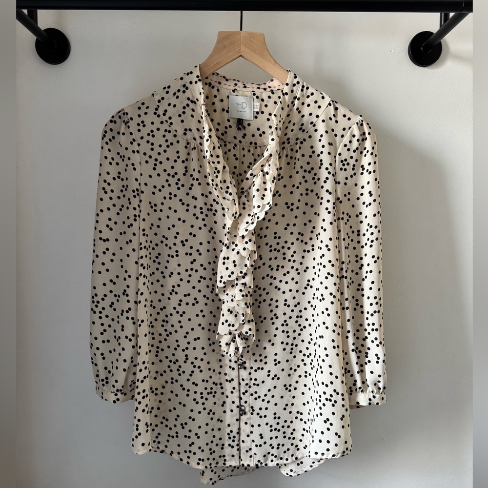 Anthropologie brand HD in Paris Spotted Blouse